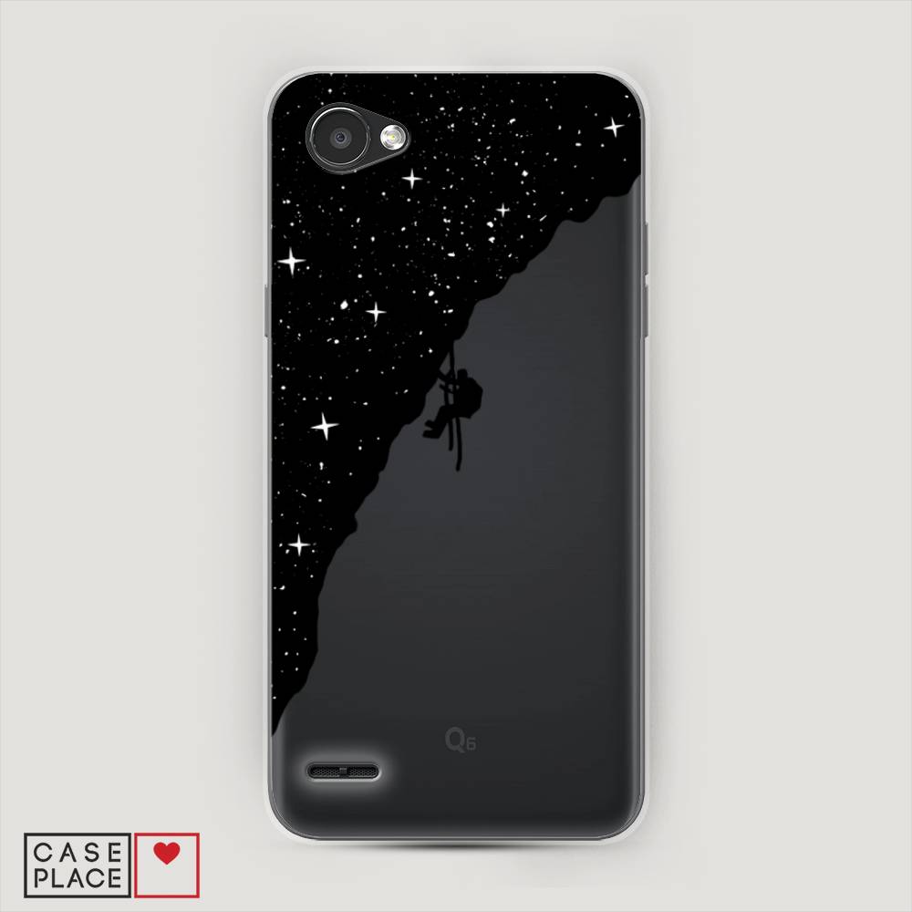 

Чехол Awog на LG Q6 "Скалолаз в космосе", Черный;белый;бежевый, 83150-4