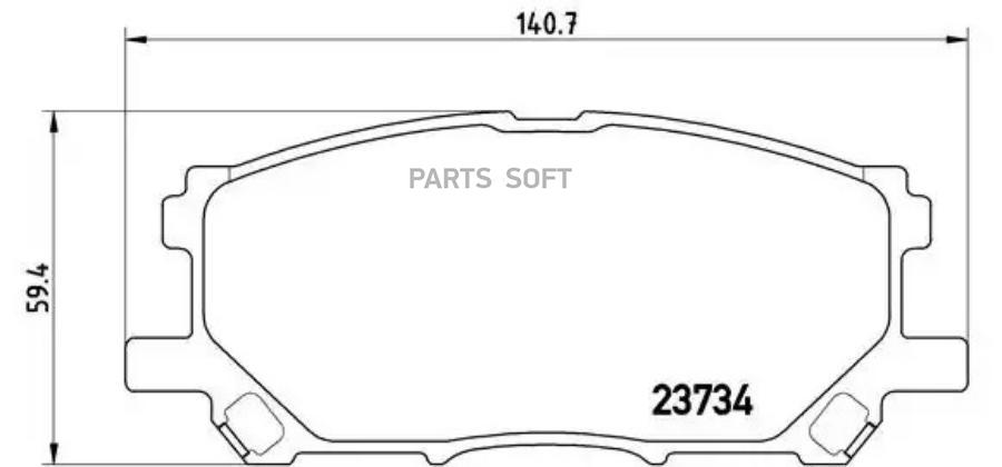 

Колодки дисковые п.\ Lexus RX300 all 03> P83067 =1039 00=D2249-01=FDB1715