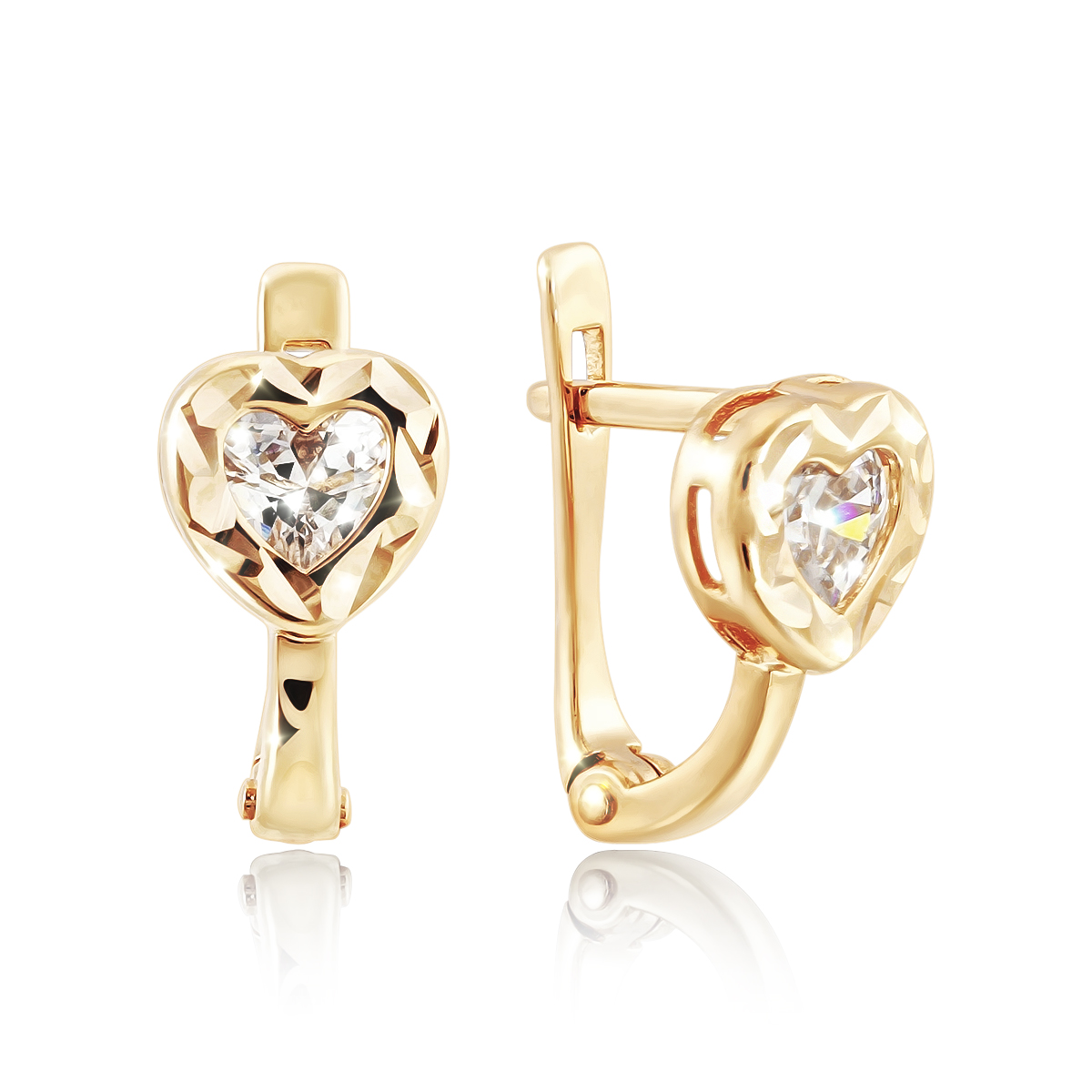 

Серьги из золота Azade 12-1305а-1, фианит, 12-1305а-1