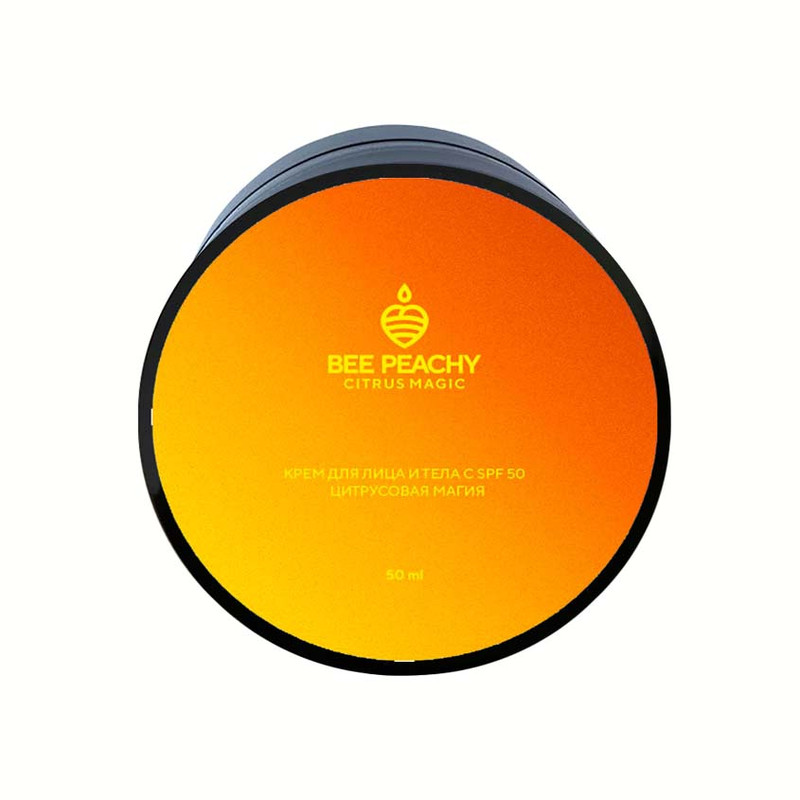 фото Крем для лица bee peachy cosmetics spf 50 цитрусовая магия