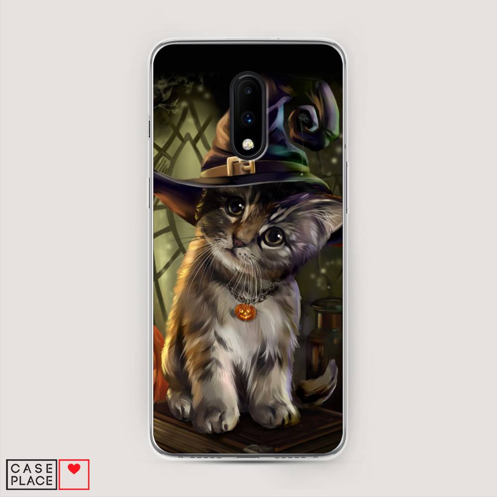 

Чехол Awog на OnePlus 7 / ВанПлас 7 "Кот на Хэллоуин", Зеленый;серый, 150750-2