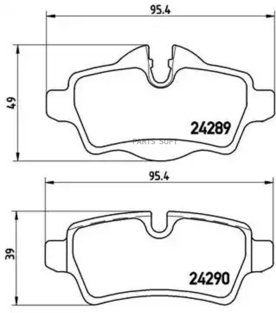 

P06052_=GDB1766 [34216778327] !колодки дисковые з.\ BMW Mini Cooper 1.3-1.6i/1.6D 06>