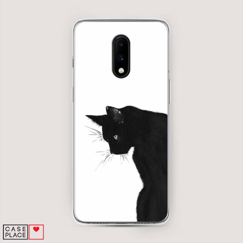 

Чехол Awog на OnePlus 7 / ВанПлас 7 "Black cat", Черный;белый, 150750-1