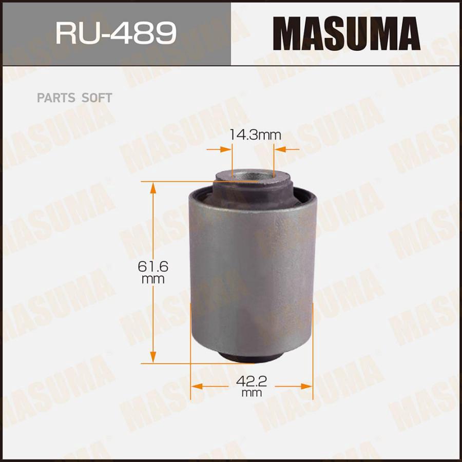 

Сайлентблок задний Mitsubishi Pajero III Montero V65W/V75W 00-06 Masuma RU489