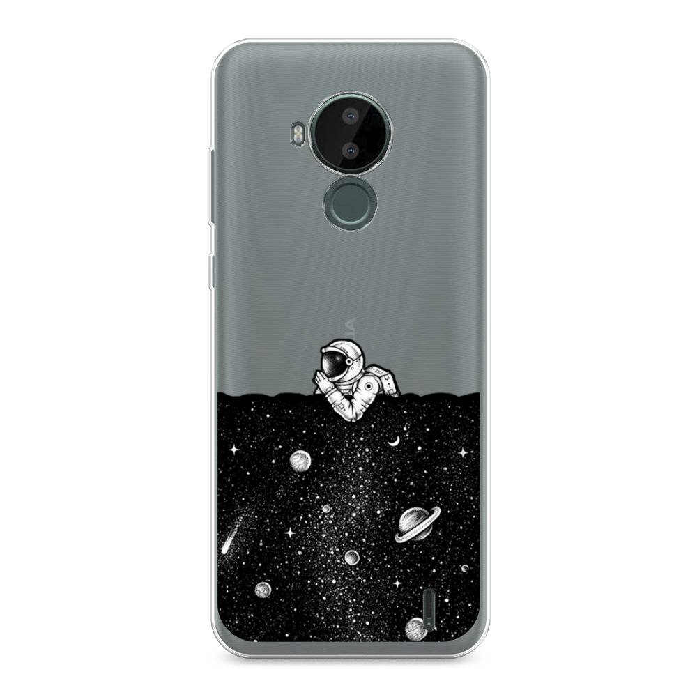 

Чехол Awog на Nokia C30 / Нокиа C30 "Космический сон", Серый, 124850-4
