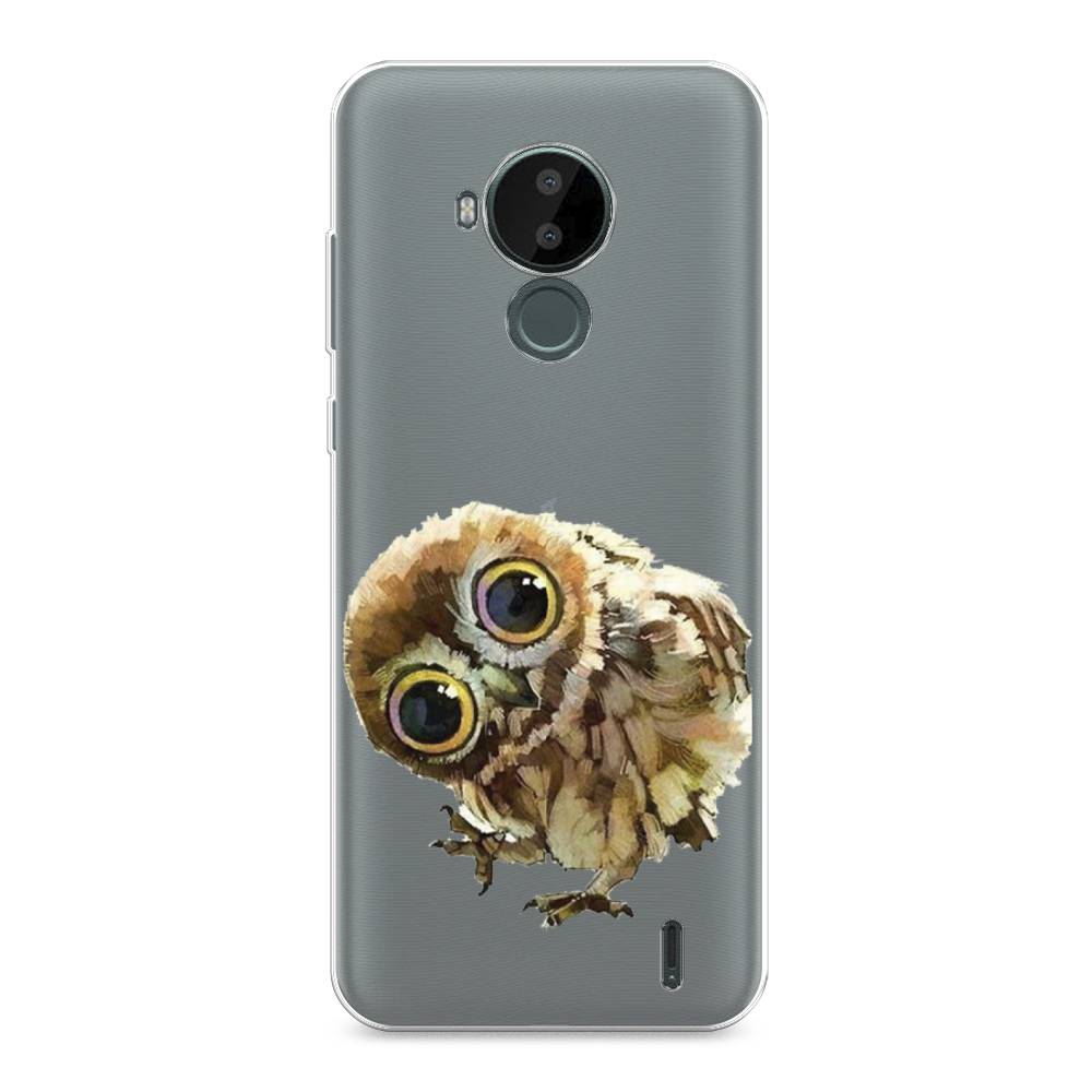 

Чехол Awog на Nokia C30 / Нокиа C30 "Любопытный совенок", Коричневый;белый;прозрачный, 124850-1