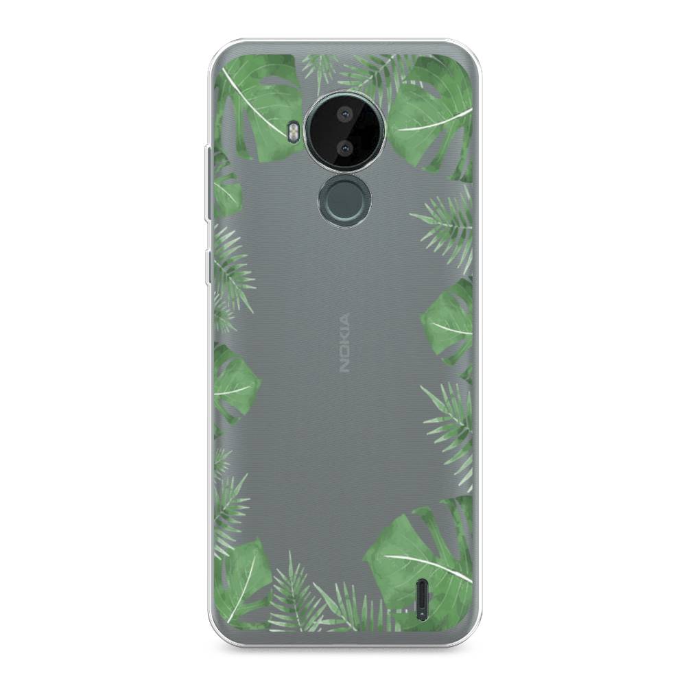 

Чехол Awog на Nokia C30 / Нокиа C30 "Листья папоротника рамка", Зеленый, 124850-8