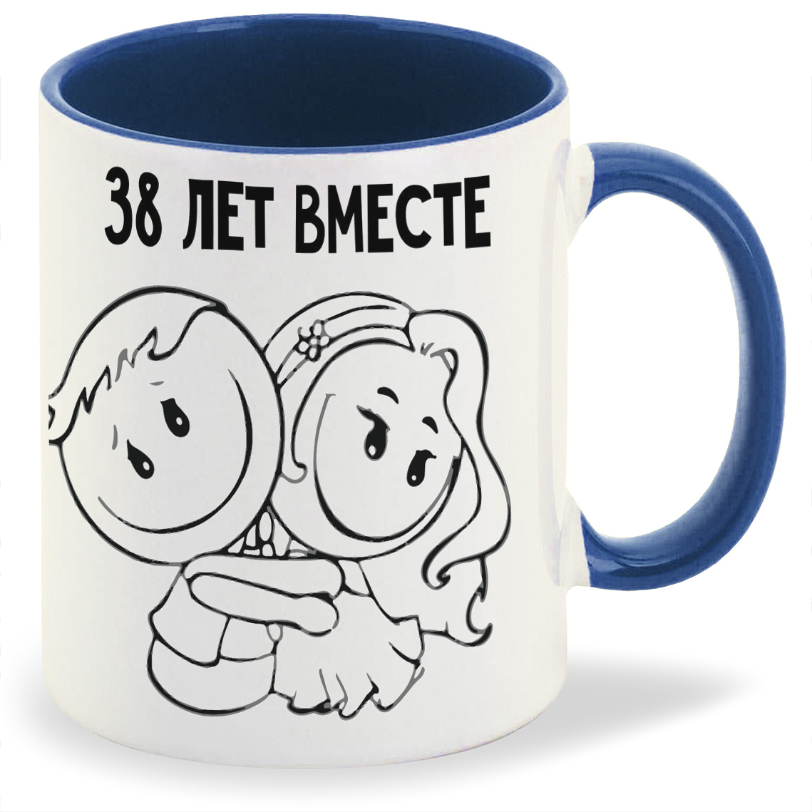 

Кружка CoolPodarok 38 лет вместе, 38 лет вместе