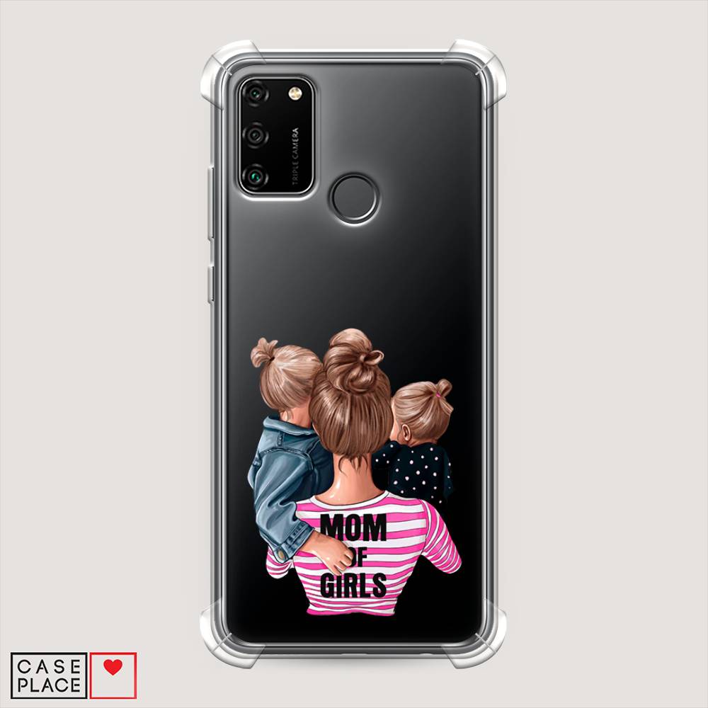 

Чехол Awog на Honor 9A "Mom of Girls", Синий;розовый;черный, 612351-1