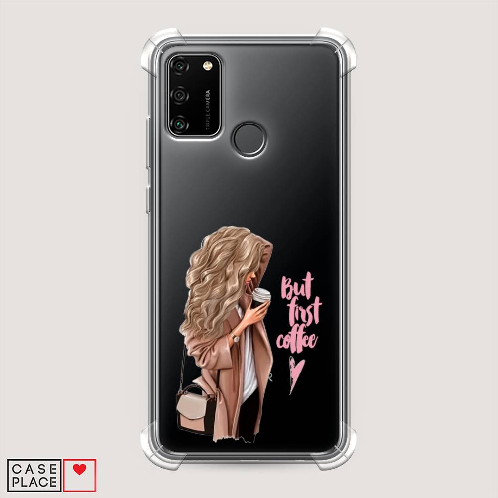 

Чехол Awog "Девушка с кофе" для Honor 9A