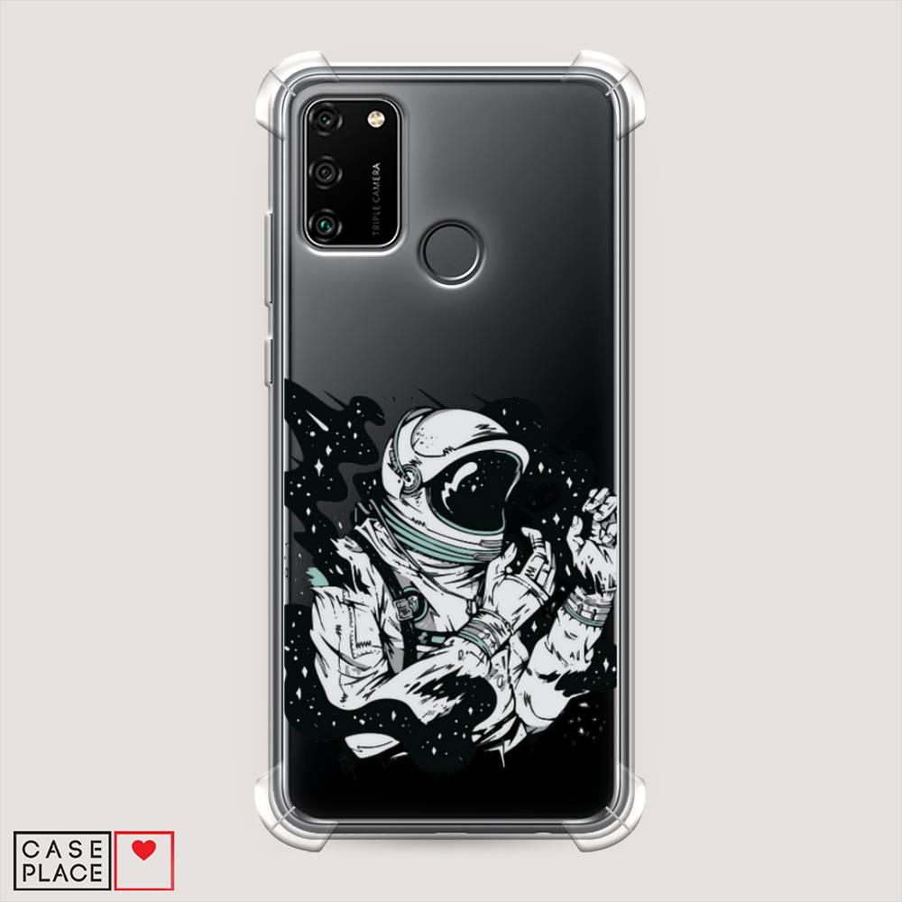 

Чехол Awog на Honor 9A "Космонавт арт", Черный;белый;прозрачный, 612351-1