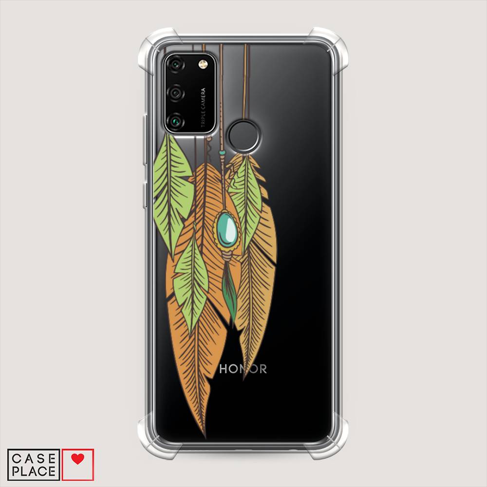 фото Чехол awog "оберег перья" для honor 9a