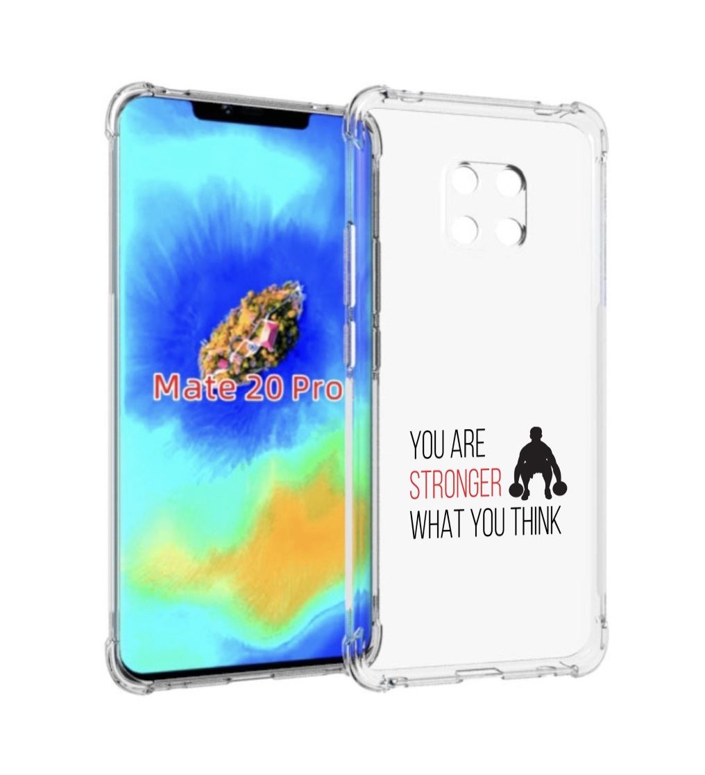 

Чехол MyPads ты-сильнее-чем-думаешь для Huawei Mate 20 Pro/Mate 20 RS 6.39, Прозрачный, Tocco