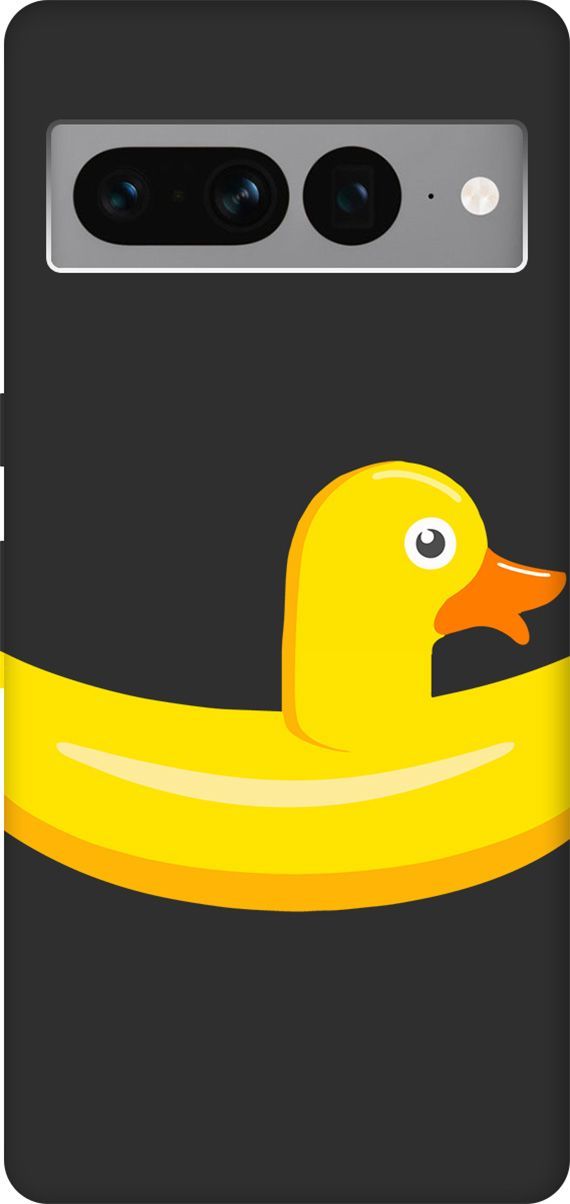 

Чехол на Google Pixel 7 Pro с 3D принтом "Duck Swim Ring" черный, Черный;белый, 159189