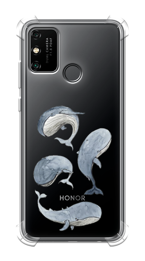

Чехол Awog на Honor 9A "Киты", Белый;прозрачный;голубой, 612351-1