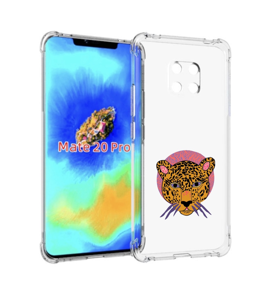 Чехол MyPads тигр-в-кругу для Huawei Mate 20 Pro/Mate 20 RS 6.39