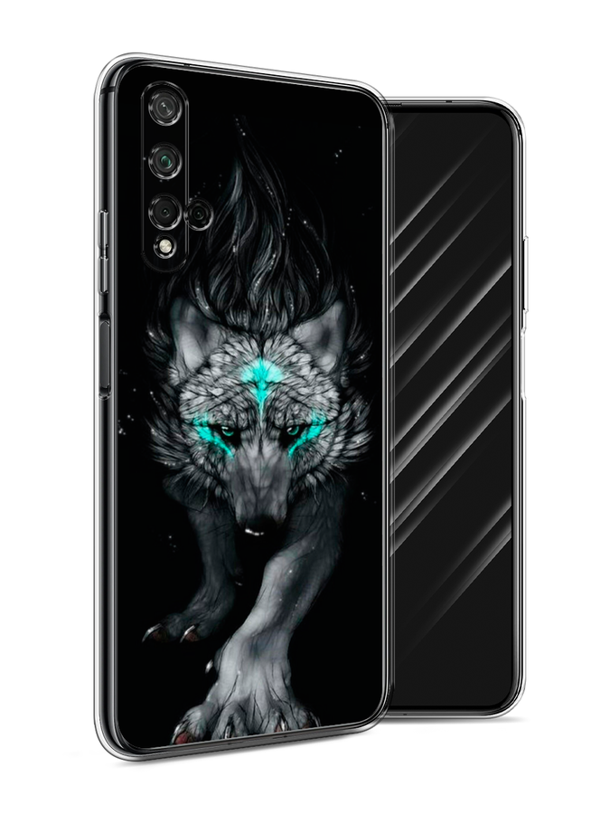 

Чехол Awog на Honor 20 "Волшебный волк", Черный;серый, 69550-2