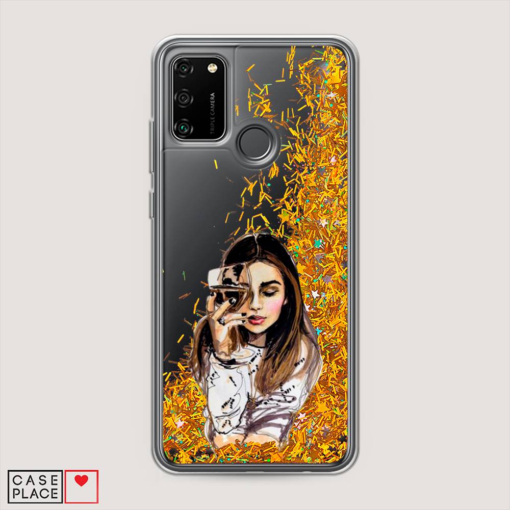

Чехол Awog "Девушка с бокалом" для Honor 9A, 612390-1