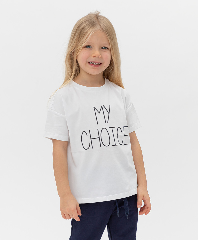 

Футболка Button Blue для девочек цв. белый р-р. 110, 121BBGB12010200