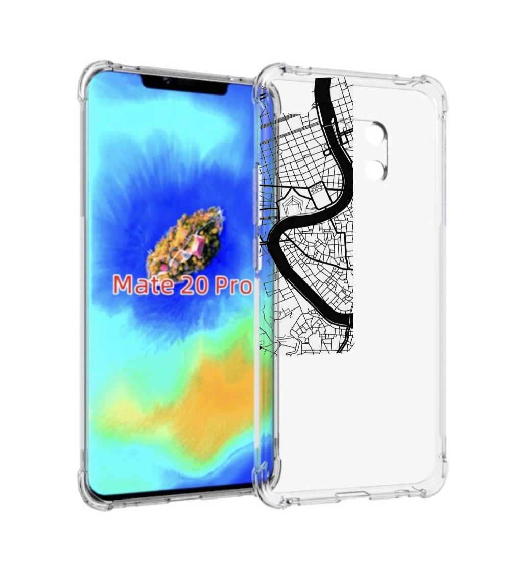 

Чехол MyPads схема-рим для Huawei Mate 20 Pro/Mate 20 RS 6.39, Прозрачный, Tocco