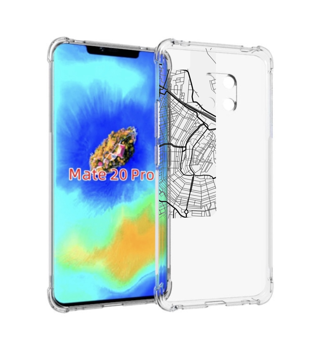 

Чехол MyPads схема-амстердам для Huawei Mate 20 Pro/Mate 20 RS 6.39, Прозрачный, Tocco
