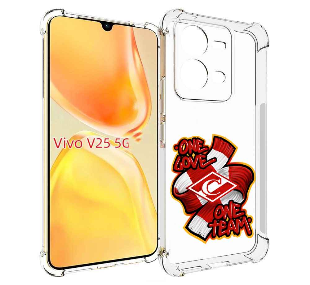 

Чехол MyPads ФК спарак 1 любовь для Vivo V25 5G / V25e, Прозрачный, Tocco