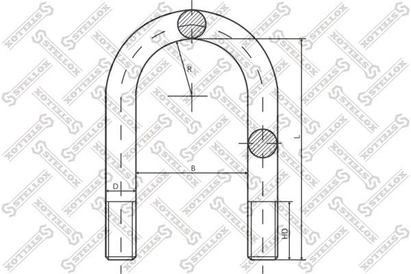 

84-64234-Sx стремянка 92.5Xm20x1.5x170-U Rvi Premium Stellox 8464234SX