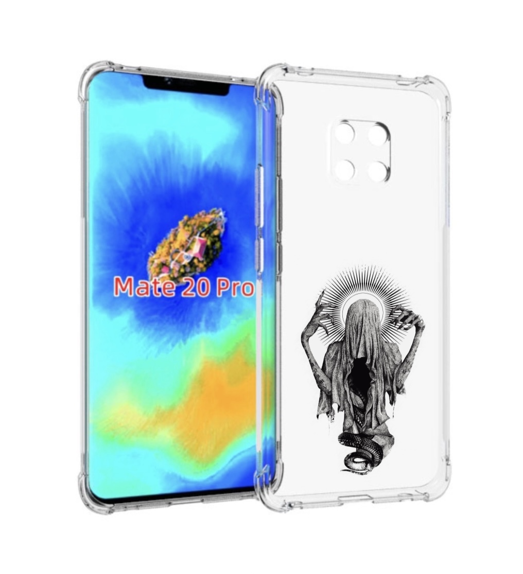 

Чехол MyPads страшная змея в мантии для Huawei Mate 20 Pro/Mate 20 RS 6.39, Прозрачный, Tocco