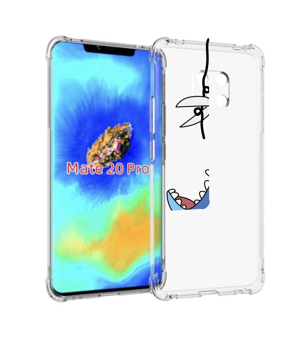 

Чехол MyPads стич-с-ножницами для Huawei Mate 20 Pro/Mate 20 RS 6.39, Прозрачный, Tocco