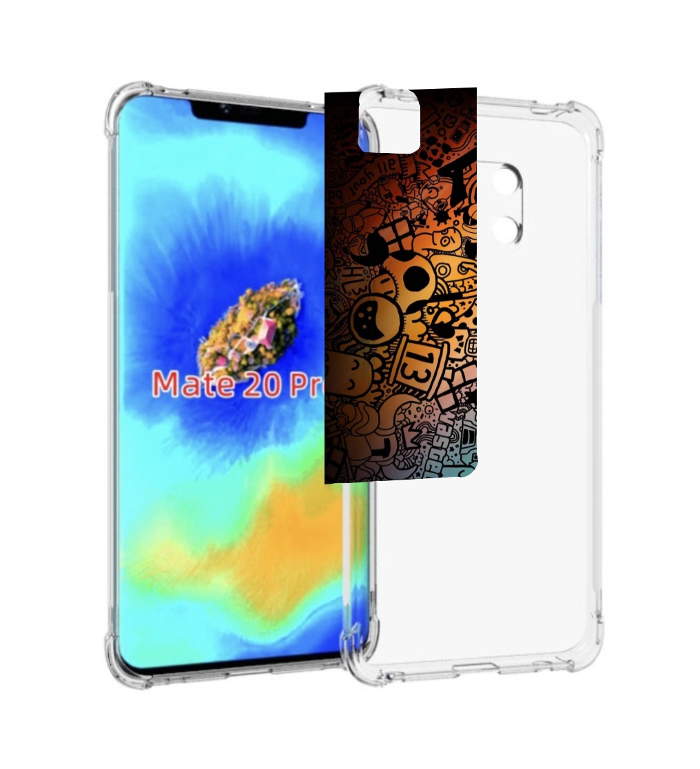 Чехол MyPads стикеты в тени для Huawei Mate 20 Pro/Mate 20 RS 6.39