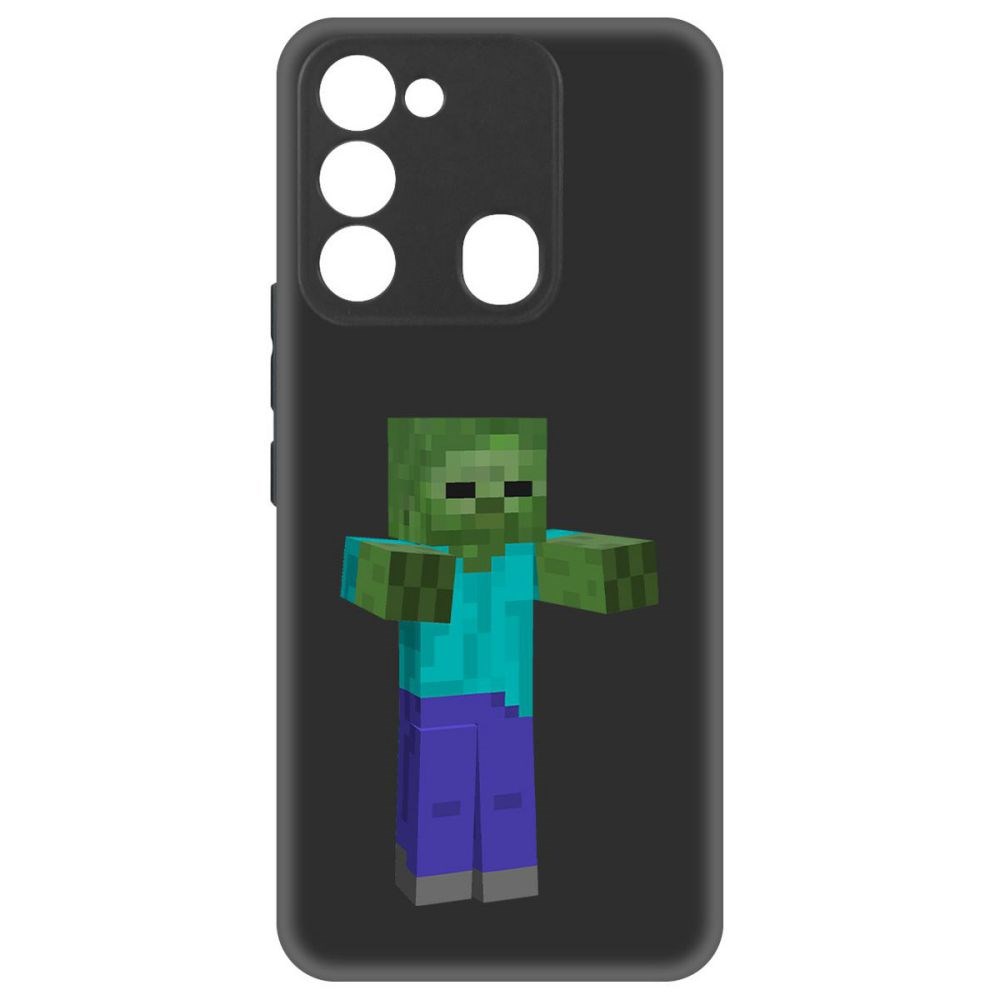

Чехол-накладка Софт Minecraft-Гигант для TECNO Spark Go 2022, Черный