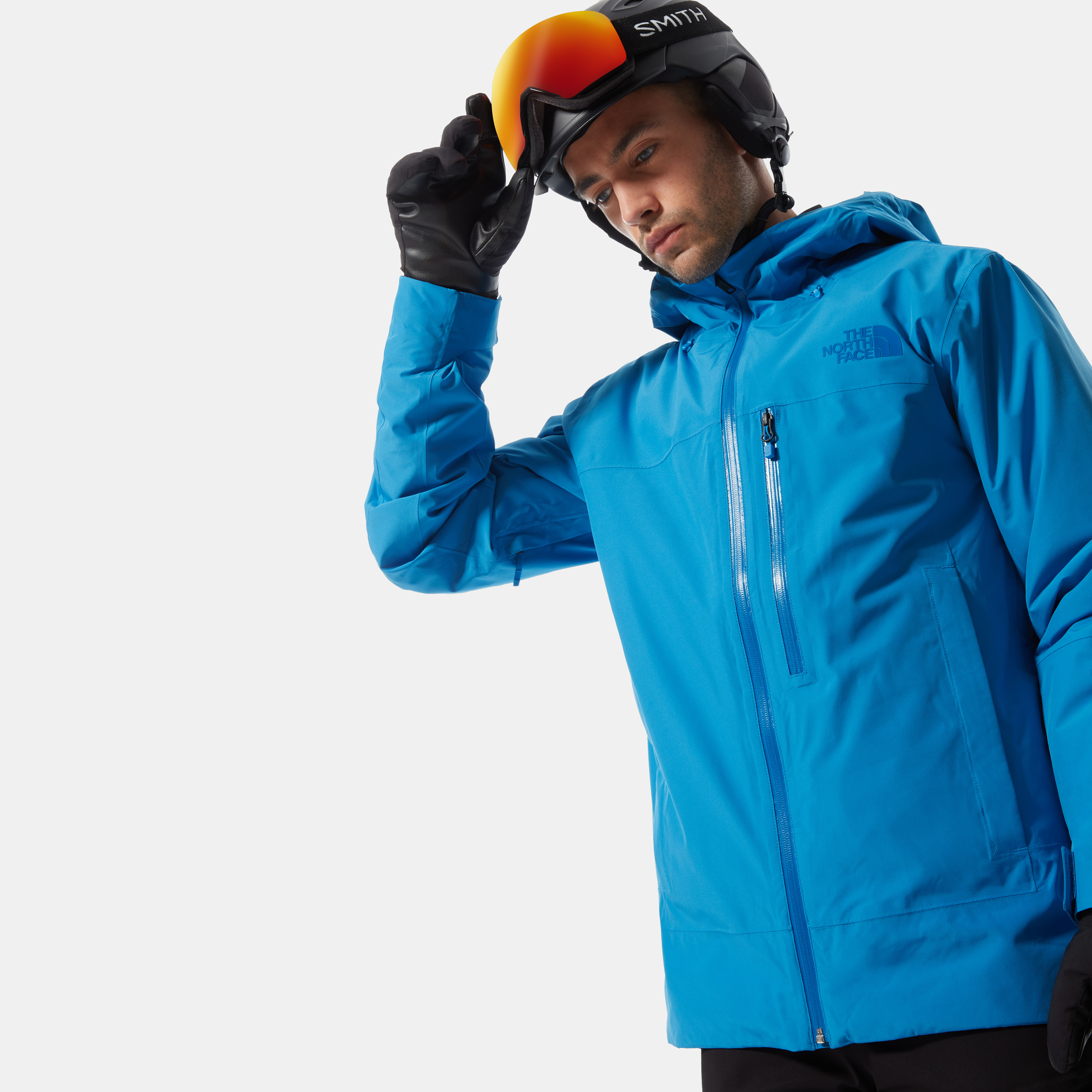 фото Спортивная ветровка мужская the north face ta4qwww8g голубая xl