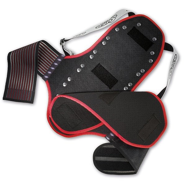 фото Защита спины горнолыжная nidecker back support with body belt, one size, black/red