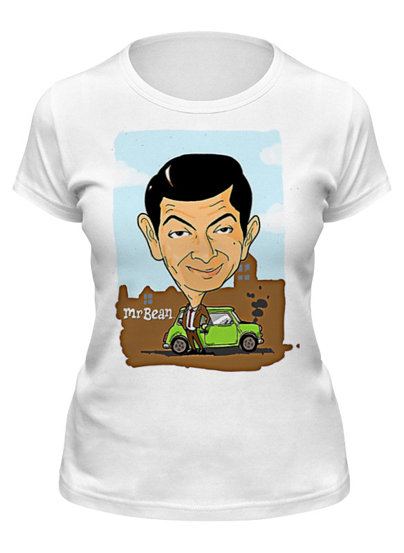 

Футболка женская Printio Mr.bean белая M, Белый, Mr.bean
