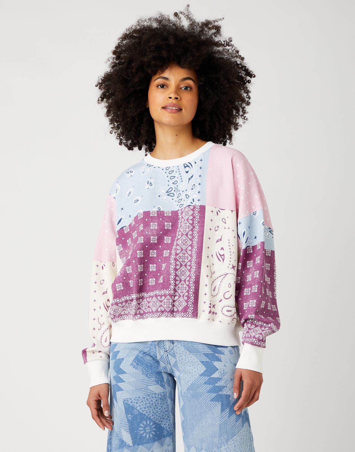 

Свитшот женский Wrangler W6V0H1P36 фиолетовый XS, W6V0H1P36