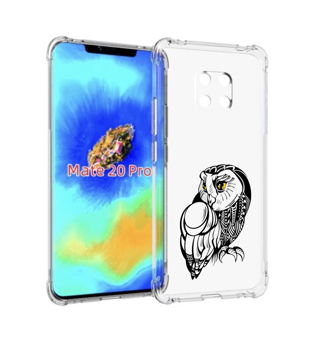 

Чехол MyPads сова-красотка для Huawei Mate 20 Pro/Mate 20 RS 6.39, Прозрачный, Tocco