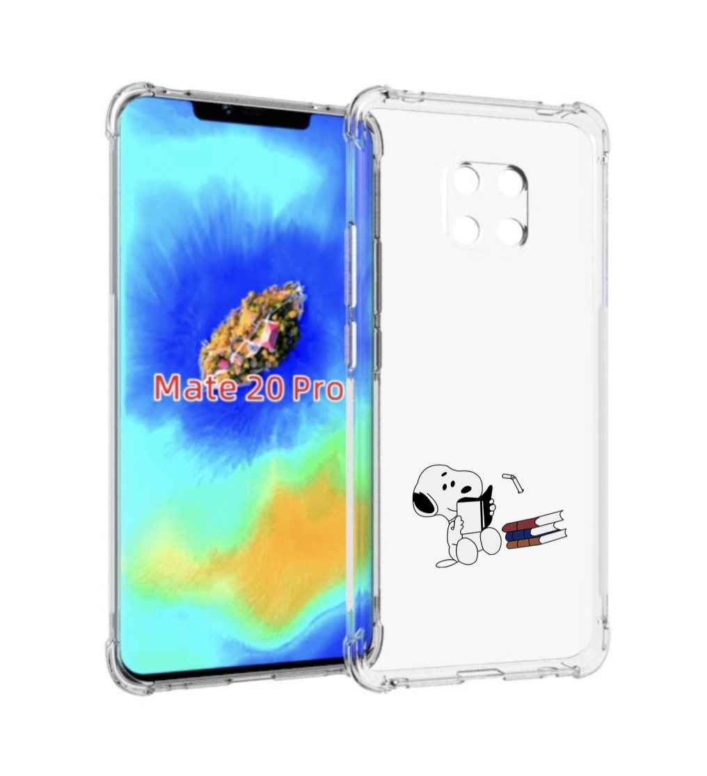 Чехол MyPads собака-с-книжками для Huawei Mate 20 Pro/Mate 20 RS 6.39