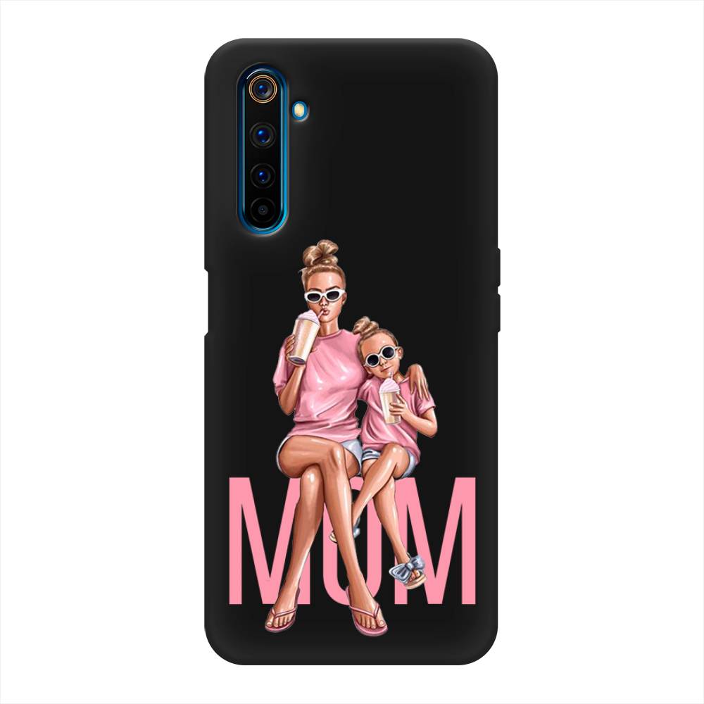 фото Матовый силиконовый чехол "lovely mom" на realme 6 pro awog