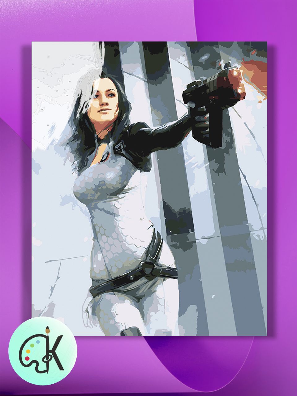 

Картина по номерам на холсте Культура Цвета Mass Effect Миранда Лоусон, 40 х 50 см, Mass Effect Миранда Лоусон