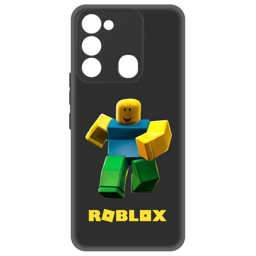 

Чехол-накладка Софт Roblox-Классический Нуб для TECNO Spark 8C, Черный