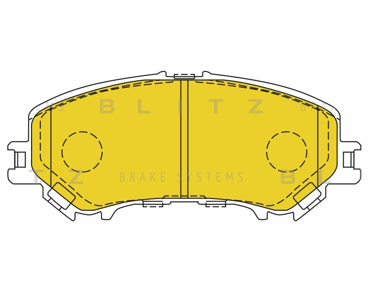 

Тормозные колодки BLITZ дисковые BB0548