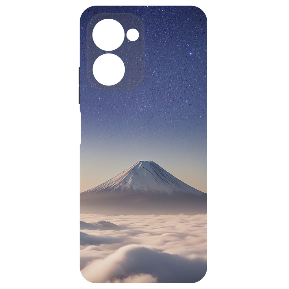 

Чехол-накладка Krutoff Soft Case Япония, Фудзияма для Realme C33 2023 черный
