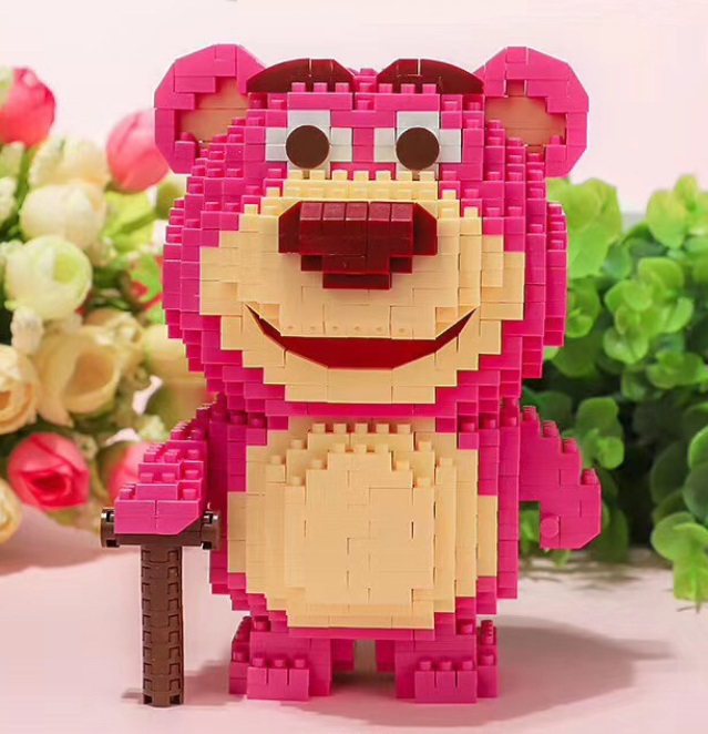 Конструктор 3D из миниблоков Balody LP Розовый медвежонок Обнимашка 848 эл BA210568 мягкая игрушка медвежонок с бусинками 30 см розовый