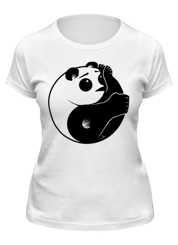 

Футболка женская Printio Панда (panda) белая S, Белый, Панда (panda)