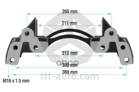 

TTT-AUTO TTT20224_держатель скобы диск. тормоза!\ BPW/DANA 1шт