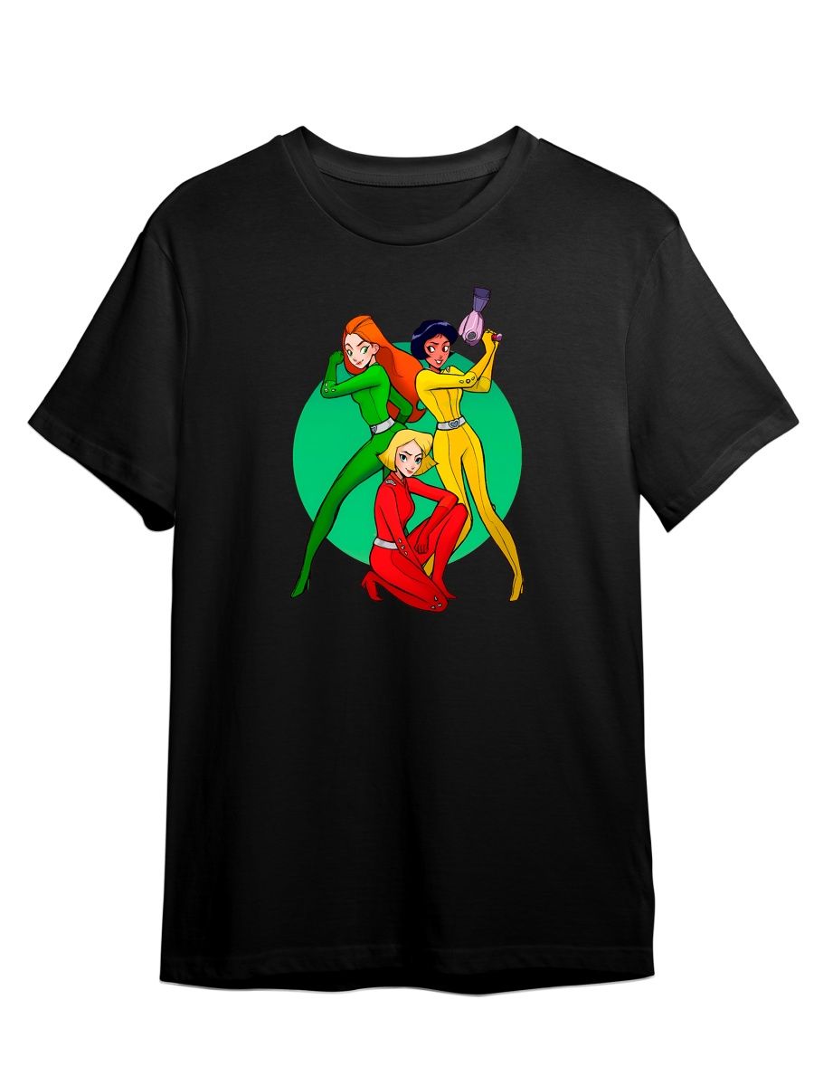 

Футболка унисекс СувенирShop Тотали спайс/Totally Spies/Мультсериал 20 черная XS, Черный, "Тотали спайс/Totally Spies/Мультсериал" 20