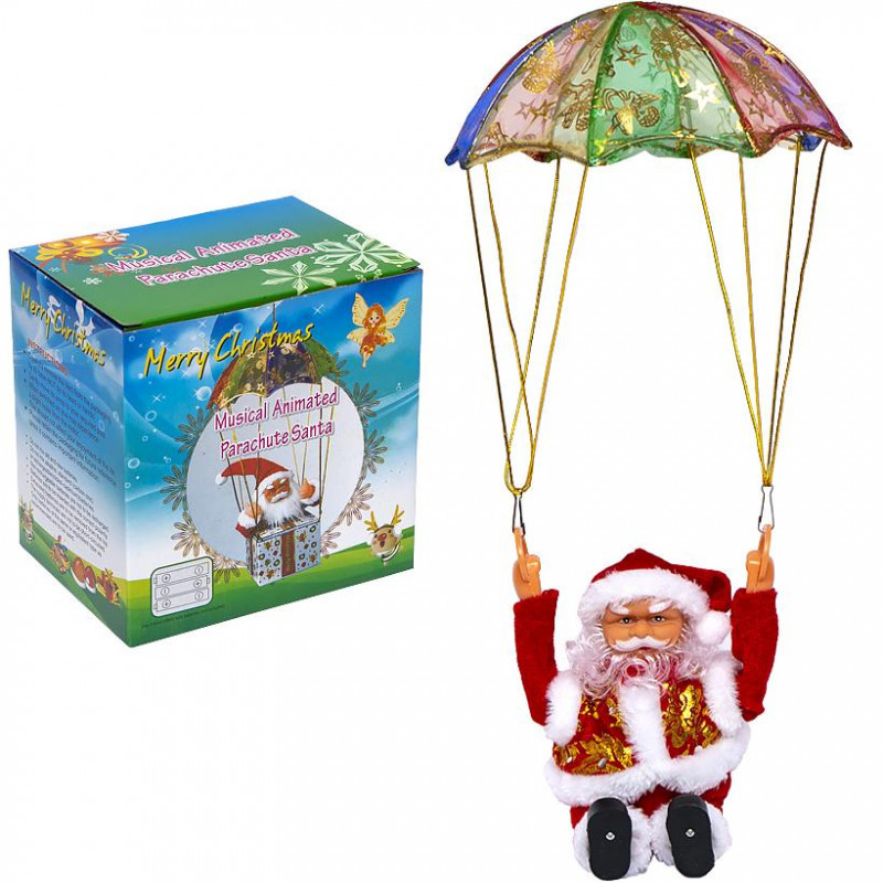 

Игрушка Дед Мороз с парашютом, Красный