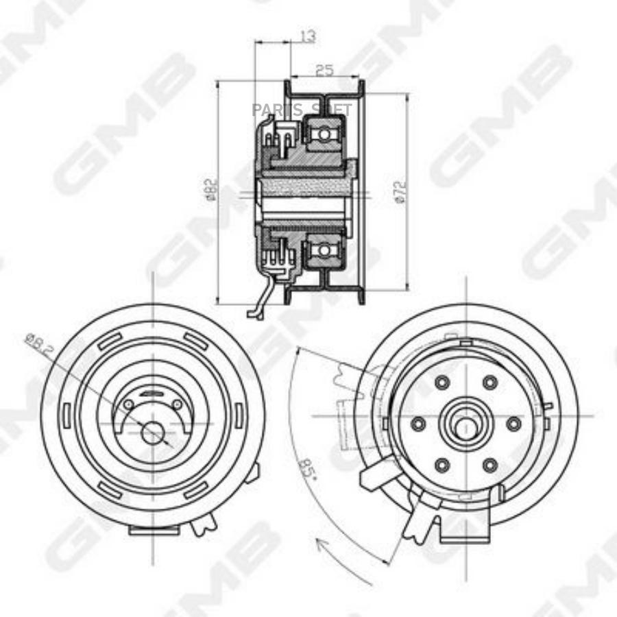 

Ролик Грм Vw Bora (98-) (1.6/2.0),Caddy (04-) Натяжителя Gmb GMB арт. GTB0150