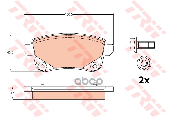 

Колодки дисковые з. \ Renault Megane/Grand Scenic III 1.4-2.0 08> GDB2082