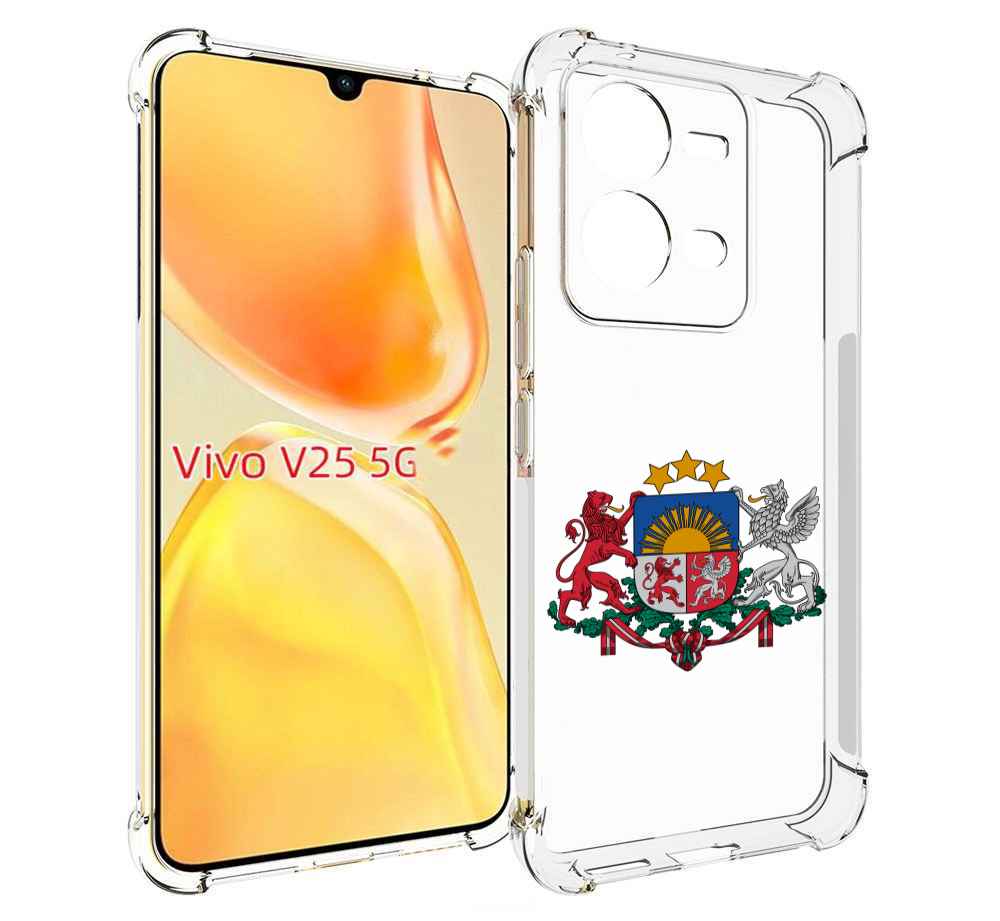 

Чехол MyPads герб-латвии для Vivo V25 5G / V25e, Прозрачный, Tocco